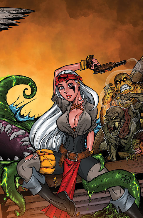 Nira-X: Dark Seas #1 Wrap Around Variants